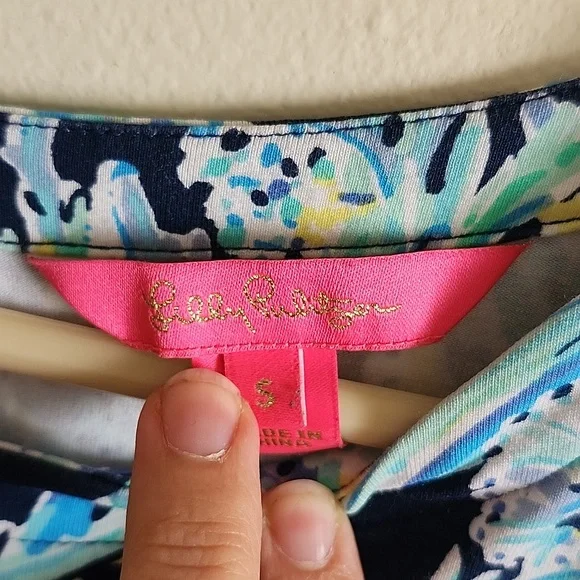 Lilly Pulitzer Vibrant Blue Romper Womens Small Tropical Resortwear - Picture 2 of 6